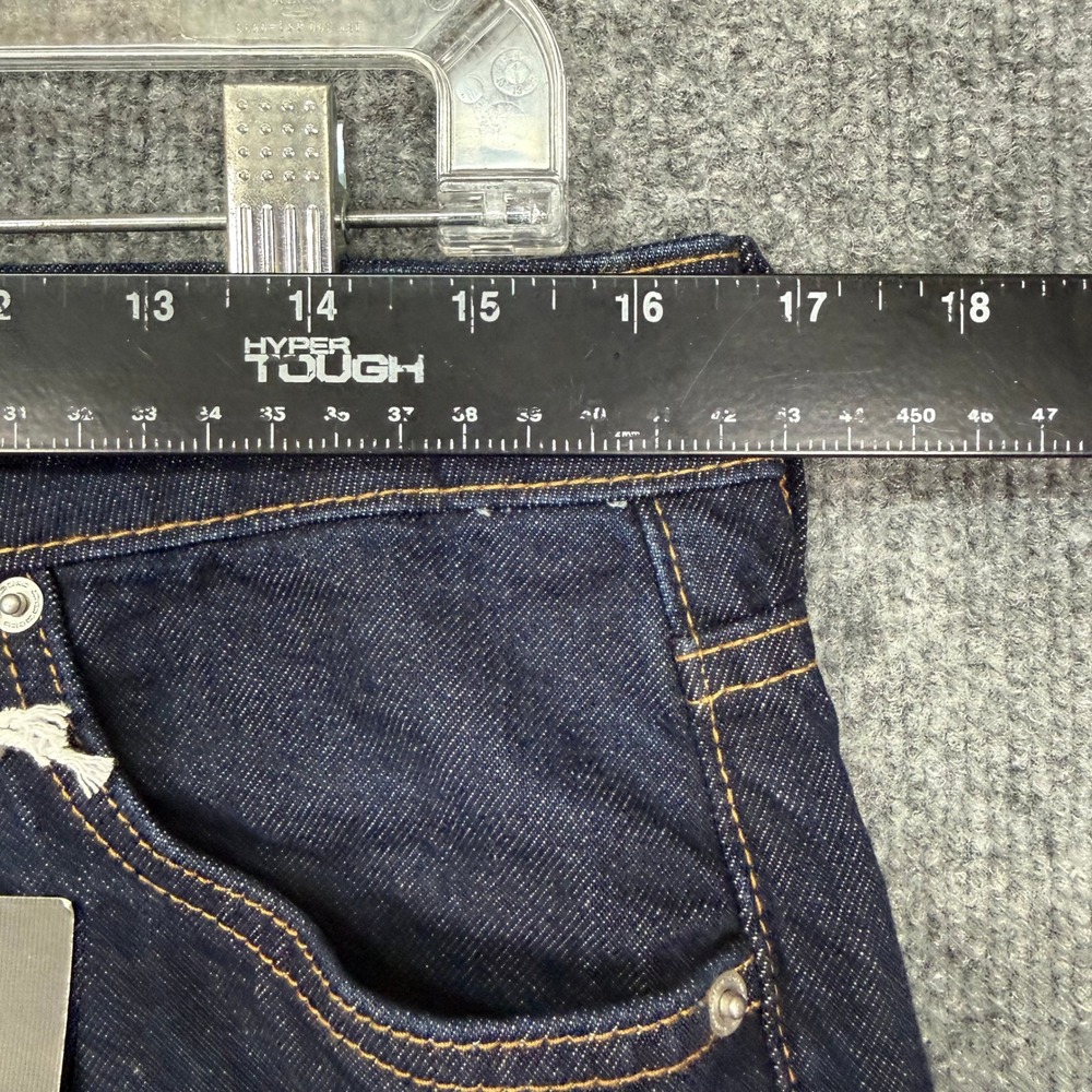 Cotton On Jeans Women 28 Blue Rigid Low Straight Denim Dark Wash 100% Cotton NWT - Picture 12 of 16